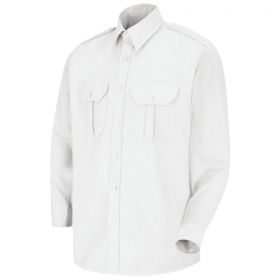 Sentinel Men's Basic Security Shirt, Long Sleeves, White, Size L