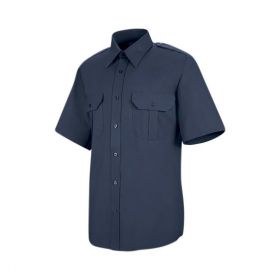Unisex Short-Sleeve Security Shirt, Navy, Size 3XL