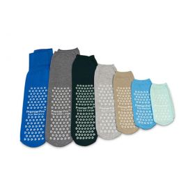Fall Management Slipper Socks, All Around Tread, 1 Pair, Gray, Size XL