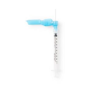 Safety Syringe with Needle, 23G x 1", 1 mL