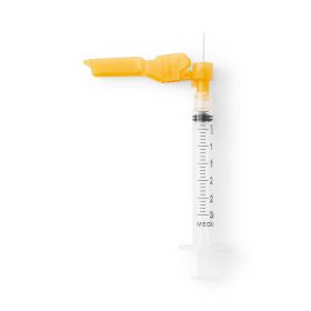 Safety Syringe with Needle, 25G x 5/8", 3 mL