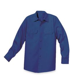 Utility Work Shirt, Long Sleeves, Navy, Size M