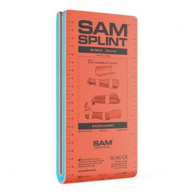 Sam Splint, Flat, Orange / Blue, 36"
