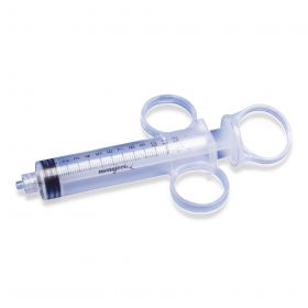 Monoject Control Syringe with Luer Lock Tip and Finger Grips, 12 mL