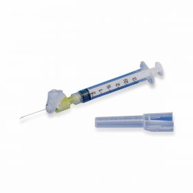 Magellan Safety Hypodermic Needle and Syringe Combo, 12 mL, 21G x 1"