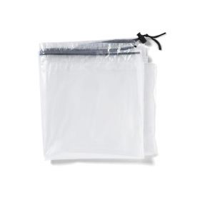 Drawcord Bag, Clear, 38" x 38", 1.3 Mil