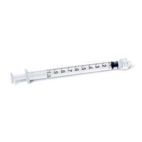 Sterile Luer-Lock Syringe with Low Dead Space, 1 mL
