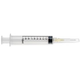 Luer-Lock Syringe with 20G x 1" Hypodermic Needle, 10 mL