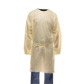 Classic Fluid-Resistant Multilayer Isolation Gown, Soft Yellow, Unisize