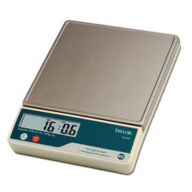 Taylor TE22FT Stainless Steel Portion Control Scale-22 lb/10 kg