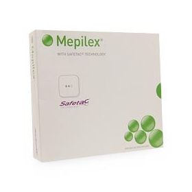 Mepilex Self-Adherent Soft Silicone and Absorbent Foam Dressing, 8" x 8" (20 x 20 cm), MSPV / Government Only