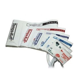 Trimline Soft Disposable 1-Tube Blood Pressure Cuff, Male Bayonet Rectus Connector, Large Adult Long, 35.5 to 46 cm