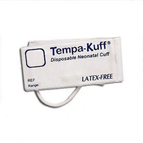 Trimline Soft Disposable 1-Tube Neonate Blood Pressure Cuff, Male Slip Connector, #3, 5.8 to 10.8 cm