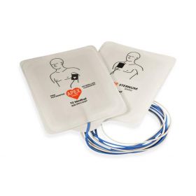 Adult Radiotranslucent Defibrillation Pad Electrode, Leads Out, With Universal Connector, 6" x 4.25"