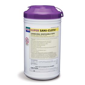Super Sani-Cloth Germicidal Wipes, Disposable, 7.5" x 15", MSPV / Government Only