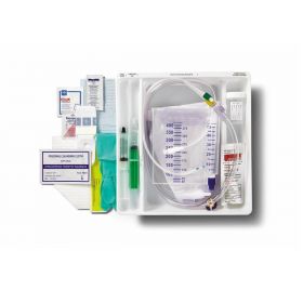 Total One-Layer Temperature-Sensing Foley Catheter Tray with Peri-Care Wipe, 14 Fr, 10 mL