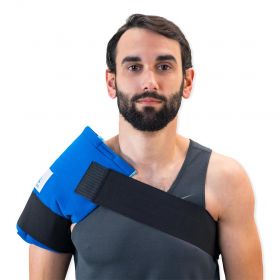 Soft Shoulder Wrap, Freezer Cold Therapy, with Straps