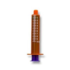 Amber Feed, Flush, and Irrigation ENFit Syringe, Nonsterile, 10 mL