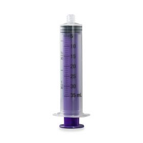 Clear Feed, Flush and Irrigation ENFit Syringe with Cap, Nonsterile, 35 mL