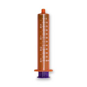 Amber Feed, Flush, and Irrigation ENFit Syringe, Nonsterile, 60 mL