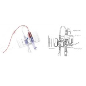 TruWave Disposable Pressure Transducer with 30 cc Flush Device, 12" Pediatric Tubing, and Two 3-Way Stopcocks
