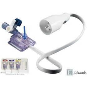 TruWave Disposable Pressure Transducer Standard Kit, with Flush Device, IV Set (Macrodrip), 48" and 12" Pressure Tubing, Two 3-Way Stopcocks
