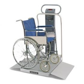 Scale-Tronix Wheelchair Scale, Standard Weight (lb./kg), Data Port, Battery Power