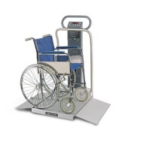 Scale-Tronix Portable Oversized Wheelchair Scale, Kg Only, Printer, Line Cord IEC Plug Type-B