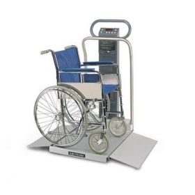 Scale-Tronix Oversized Wheelchair Scale with Standard Weight (lb / kg), Data Port, Line Cord IEC Plug Type-B