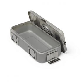 TASKIT Mini Size Sterilization Container with Snap Lid, Gray, 11.25" x 5.25" x 3"