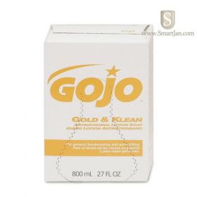 GOJO Antimicrobial Lotion Box Soap 800 mL Refill - 12 Refills/Case 9127 12