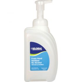 Global industrial foam hand sanitizer alcohol free, linen scent, 32 oz. bottle -8 bottles/case