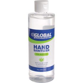 Global industrial alcohol gel hand sanitizer - 8 oz. disc top bottle - pkg qty 24