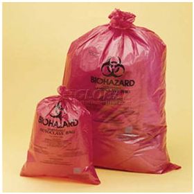 Bel-Art Red Biohazard Disposal Autoclavable Bags,20-30 Gallon,1.5 mil Thick,31"W x 38"H,200/PK