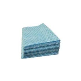 Hospeco All Purpose Rayon Blue Towel, 12" x 21", 40/Pack, N-F110QPB3