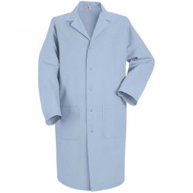 Red Kap Men's Lab Coat,Light Blue,Poly/Combed Cotton,M