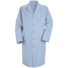 Red Kap Men's Lab Coat,Light Blue,Poly/Combed Cotton,54"