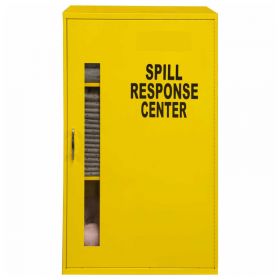 Durham Spill Control Respirator Cabinet 057-50 - 19-7/8"W x 14-1/4"D x 32-3/4"H, Yellow