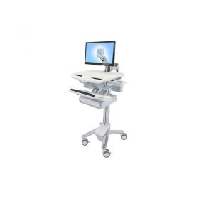 Ergotron SV43-1210-0 StyleView Medical Cart with LCD Arm, 1 Drawer