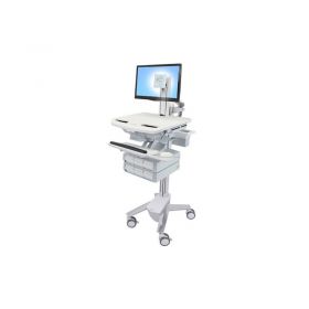 Ergotron SV43-1360-0 StyleView Medical Cart with LCD Pivot, 6 Drawers