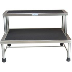 Blickman 7763MR Donnelly Two-Step Foot Stool, Stainless Steel, MR Conditional