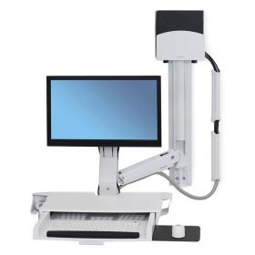 Ergotron 45-272-216 StyleView Sit-Stand Combo System with Worksurface, White