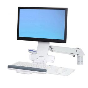 Ergotron 45-266-216 StyleView Sit-Stand Combo Arm, White