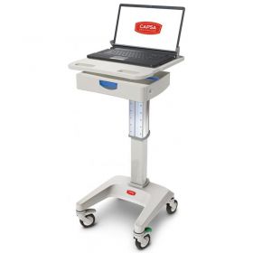 Capsa Healthcare LX5 Non-Powered Laptop Cart, One 3" Drawer, 35 lbs. Weight Capacity