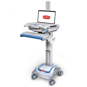 Capsa Healthcare M38e Non-Powered Point of Care Mobile Laptop Cart, No Drawers