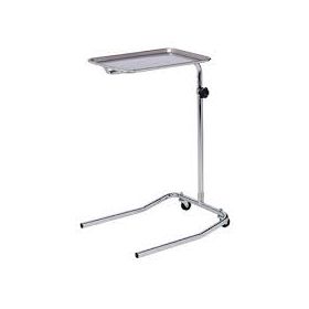 Clinton MS-23 Single Post Stainless Steel Mayo Stand