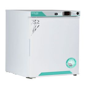 Nor-Lake White Diamond Series Countertop Refrigerator, Solid Door/Left Hinged, 1 Cu.Ft.
