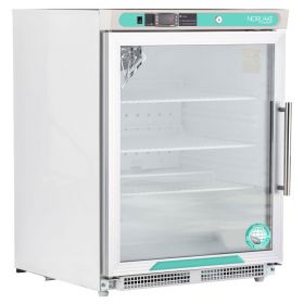 Nor-Lake White Diamond Series Built-In ADA Undercounter Refrigerator, Glass Door/Left Hinged