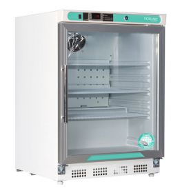 Nor-Lake White Diamond Series Built-In Undercounter Refrigerator, Glass Door/Right Hinged