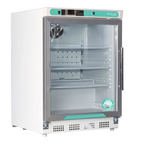 Nor-Lake White Diamond Series Built-In Undercounter Refrigerator, Glass Door/Left Hinged